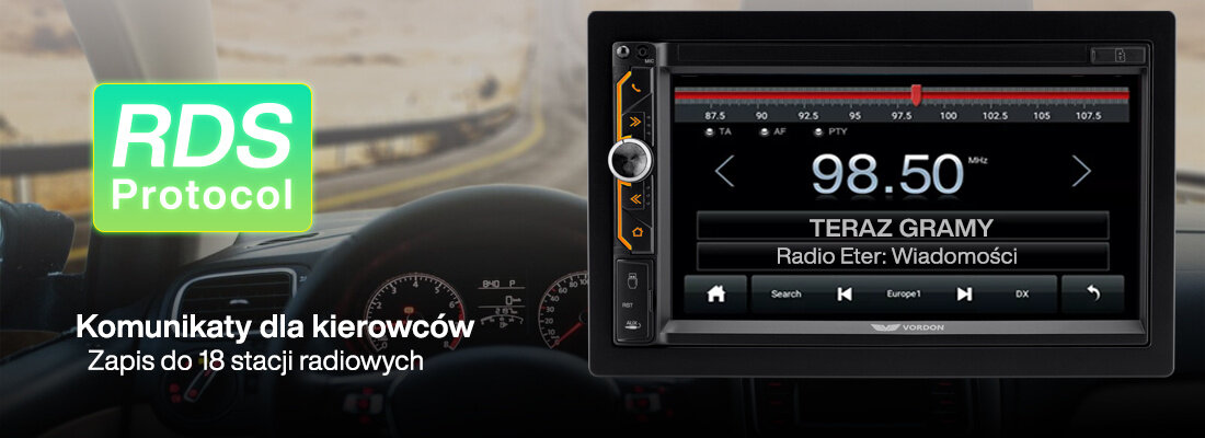 Radio samochodowe VORDON HT-930  - rds