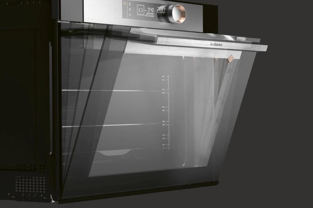 BRANDT BOP7537W piekarnik urządzenie drzwi szklane panel wentylacja konstrukcja chłodna bezpieczne łatwe czyszczenie