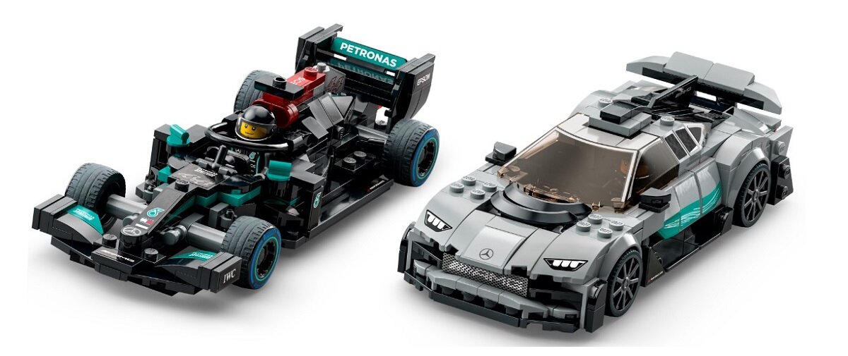 LEGO Speed Champions Mercedes-AMG F1 W12 E Performance i Mercedes-AMG ONE 76909 Modele LEGO aut Mercedes-AMG F1 W12 E Performance oraz Mercedes-AMG ONE