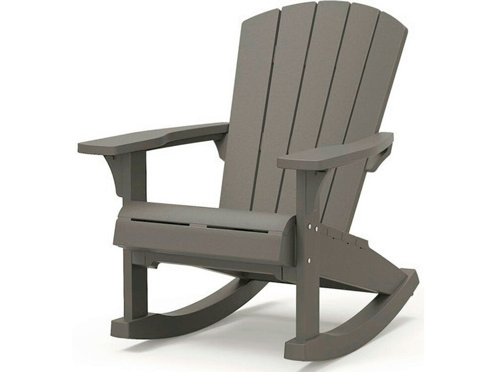 Fotel bujany KETER Adirondack 17211446 Grafitowy komfort elegancja wygodny odpoczynek w szarym kolorze