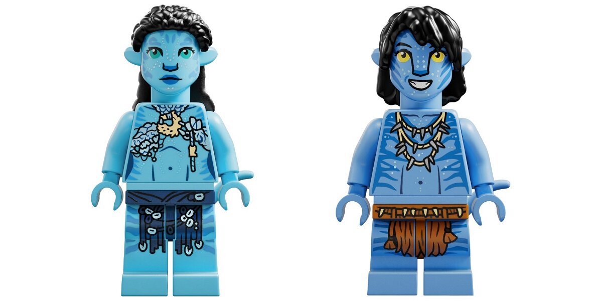 LEGO Avatar Odkrycie ilu 75575 wymiary figurki Tsireyi Tuk ekspozycja