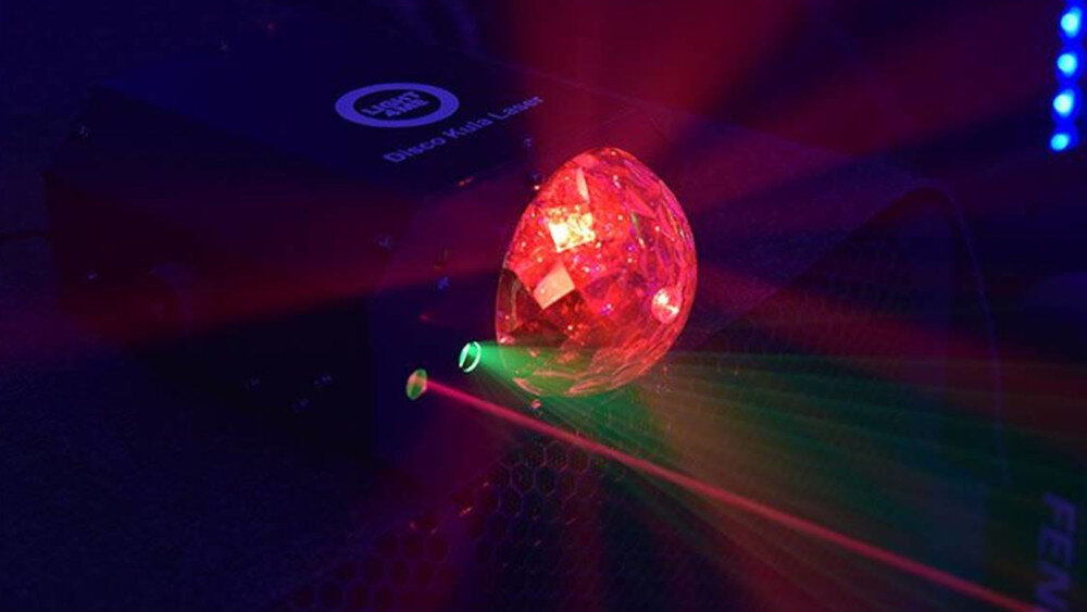 Multiefekt LED LIGHT4ME Disco Kula Laser  - retro