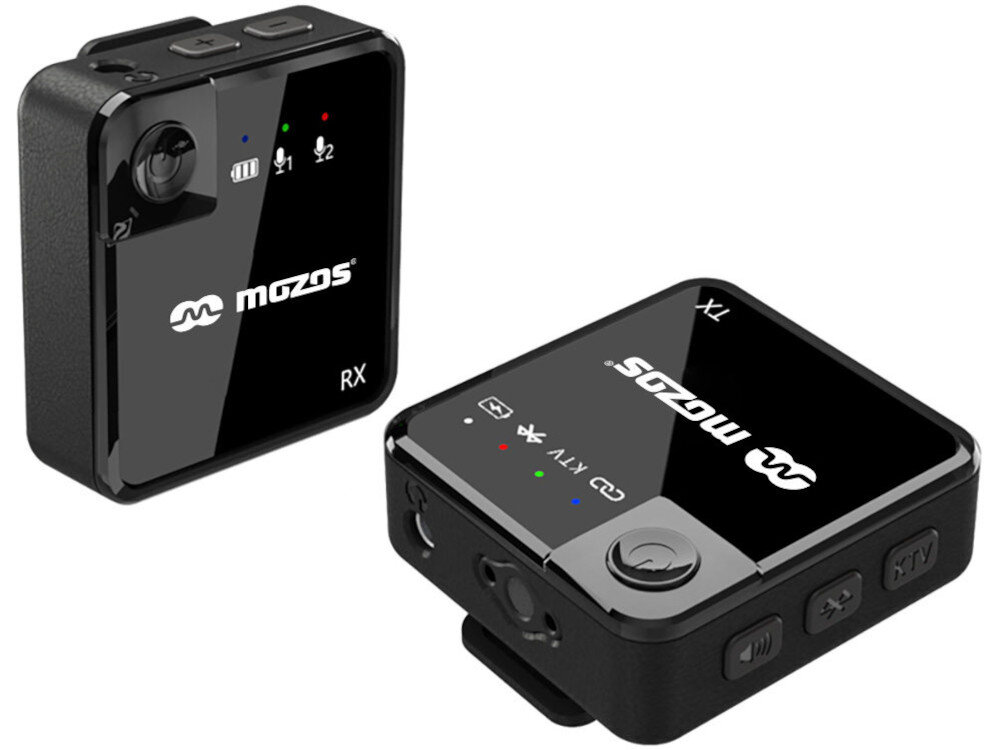 Mikrofon MOZOS MX1-Dual wygląd wymiary waga mocowanie klips przełącznik