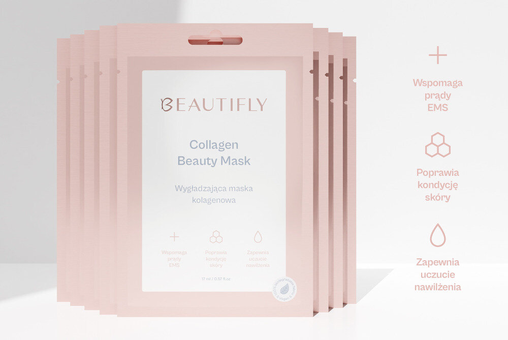 Maska do twarzy BEAUTIFLY Collagen Beauty Mask cera odżywienie maska