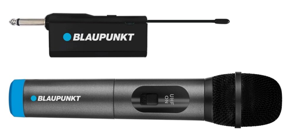 Mikrofon BLAUPUNKT WM40U czas praca zasilanie złącza bateria odbiornik