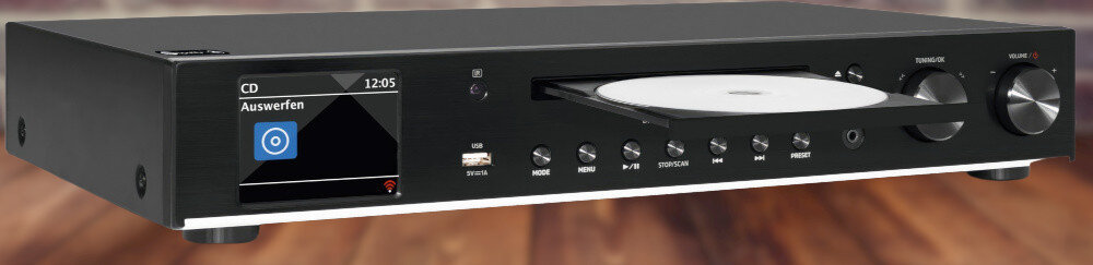 Odtwarzacz sieciowy TECHNISAT Digitradio 143 CD V3  - wyświetlacz