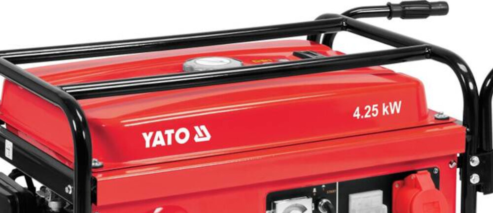 Agregat prądotwórczy YATO YT-85460 standardowa benzyna pojemnik paliwa 25 litrow pojemnik na olej 1,1 l
