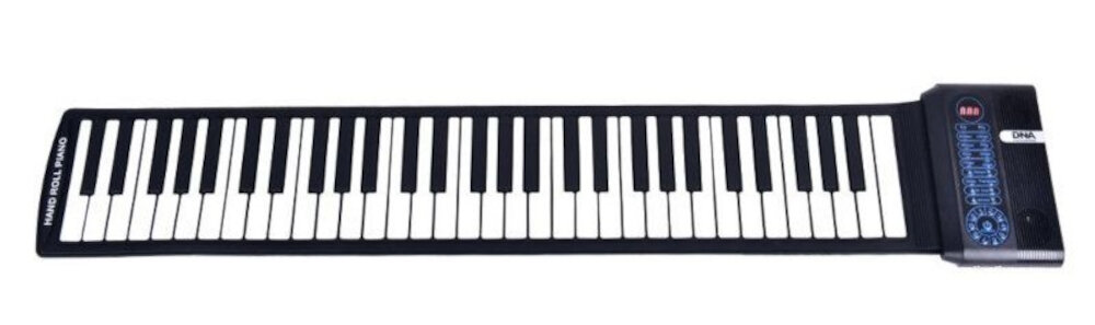 Keyboard DNA Roll 61 mobilność oktawy klawisze zastosowanie panel sterowania podwójne głośniki 