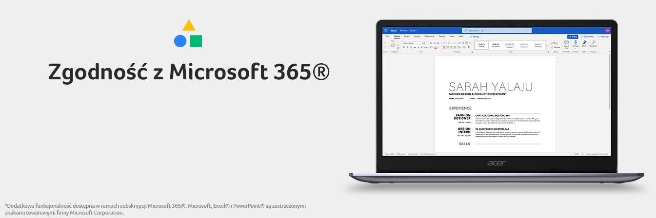 Laptop ACER Chromebook 315 - Microsoft 365 