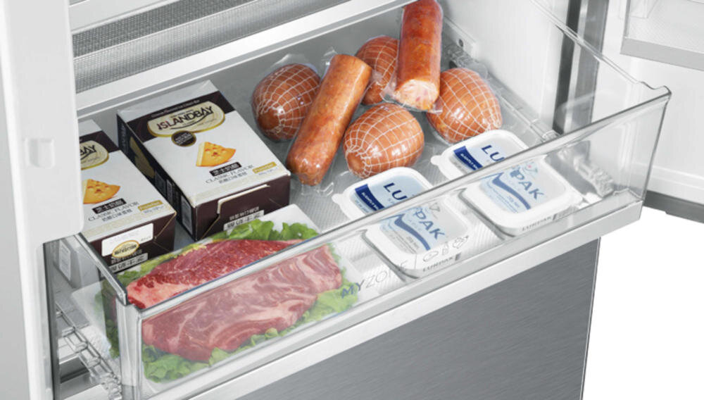 HAIER HTR5720ENMG technologia szuflada my zone fresher techs warunki przechowywanie produkty mięso warzywa owoce