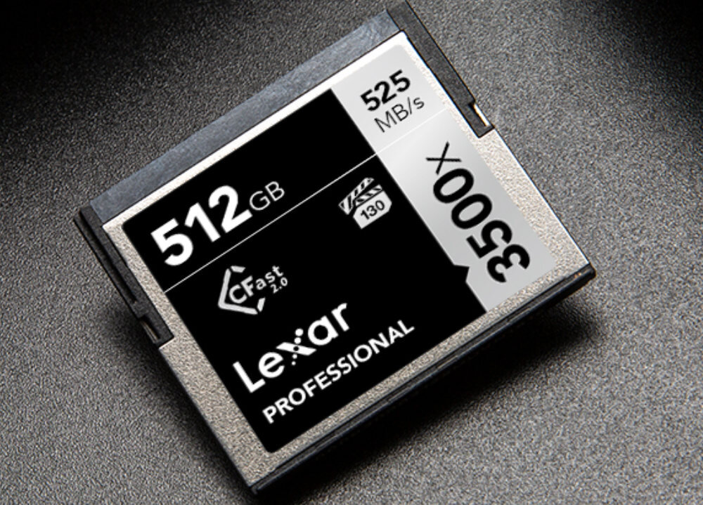 Karta pamięci LEXAR Pro 3500X CFast wydajność pojemność transfer dane fotografowie nagrywające filmy możliwosci