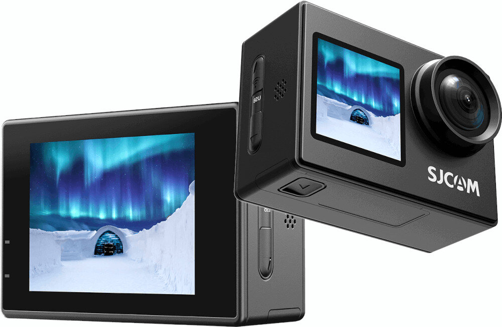 Kamera sportowa SJCAM SJ4000 Dual Screen ekrany przekątna obsługa