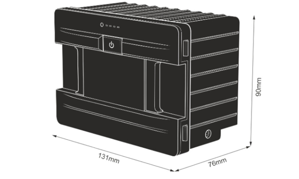 Bateria do lodowek YOLCO SX4B rysunek techniczny