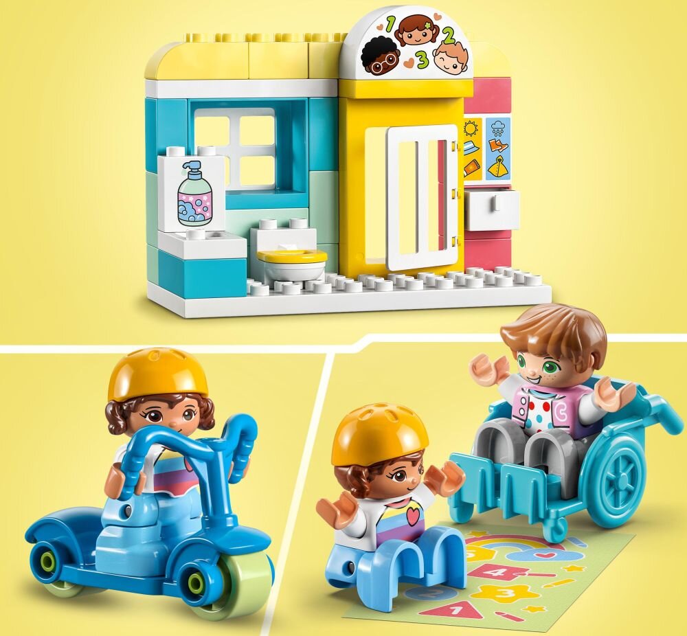 LEGO DUPLO Dzień z życia w żłobku 10992   klocki elementy zabawa łączenie figurki akcesoria figurka zestaw 