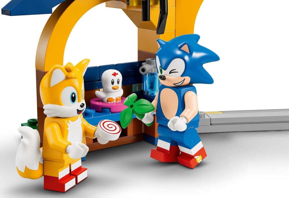 LEGO Sonic the Hedgehog Tails z warsztatem i samolot Tornado 76991   klocki elementy zabawa łączenie figurki akcesoria figurka zestaw 