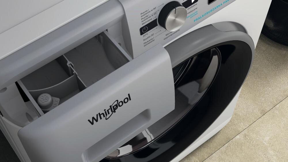 WHIRLPOOL FFWDB 964369 WSBSV PL płyn pranie płukanie proszek pranie odświeżanie detergenty szuflada zapach czystość ubrania
