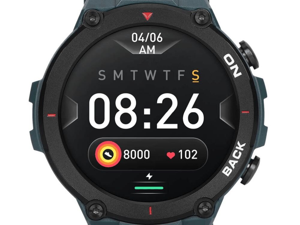 Smartwatch GARETT GRS   ekran bateria czujniki zdrowie sport pasek ładowanie pojemność rozdzielczość łączność sterowanie krew puls rozmowy smartfon aplikacja 