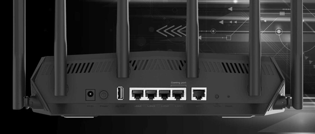 Router ASUS RT-AX5400 - WAN 