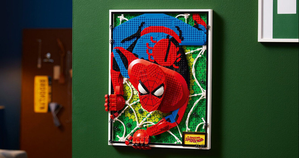 KLOCKI LEGO ART NIESAMOWITY SPIDER-MAN 31209 3D konstrukcja dzieło elementy na ścianę