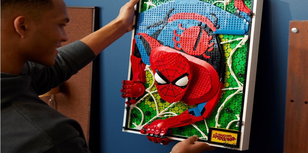KLOCKI LEGO ART NIESAMOWITY SPIDER-MAN 31209 na ścianę LEGO Spider-Man