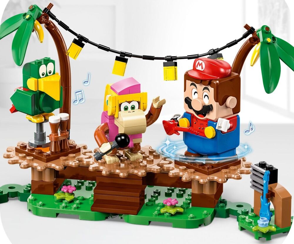 LEGO Super Mario Dżunglowy koncert Dixie Kong — zestaw rozszerzający 71421    klocki elementy zabawa łączenie figurki akcesoria figurka zestaw 