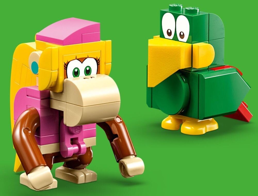LEGO Super Mario Dżunglowy koncert Dixie Kong — zestaw rozszerzający 71421    klocki elementy zabawa łączenie figurki akcesoria figurka zestaw 
