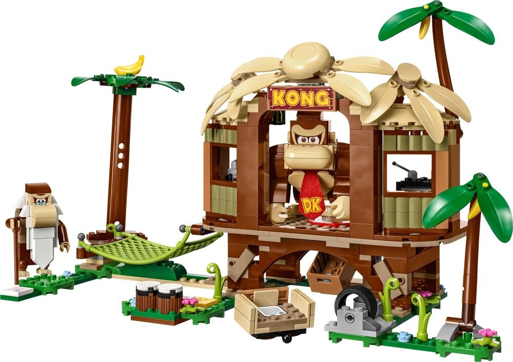LEGO Super Mario Domek na drzewie Donkey Konga zestaw rozszerzający 71424    klocki elementy zabawa łączenie figurki akcesoria figurka zestaw 