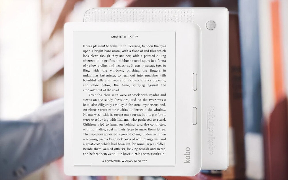 Czytnik E-Booków KOBO Libra 2 Biały ekran przekątna rozdzielczość technologia