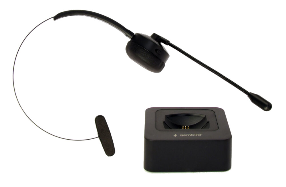 Słuchawka GEMBIRD BTHS-M-01 Bluetooth Call center Czarny bluetooth połączenie odległość zasięg stabilność