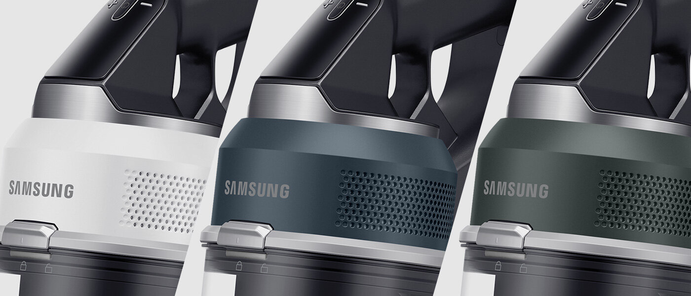 Zielone i białe warianty kolorystyczne odkurzacza Samsung VS20C8524TB/GE seria 85 z Media Expert