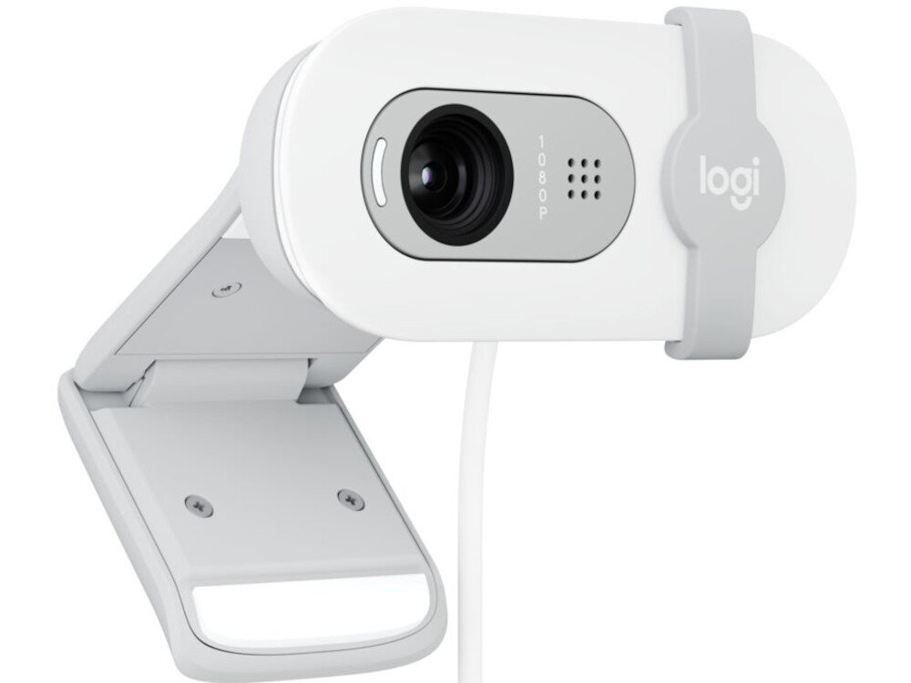 Kamera internetowa LOGITECH Brio 100 Full HD Biały kompatybilność współpraca programy aplikacje