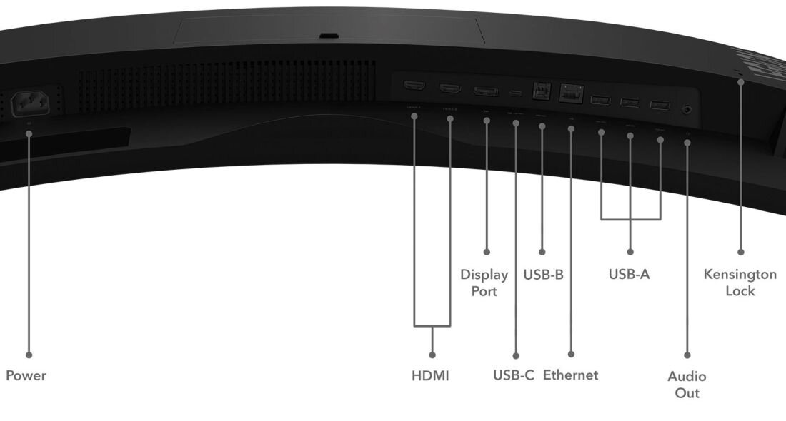 Monitor LENOVO Legion R45w-30 - USB 3.2 Gen 1 USB-C 3.2 Gen 1 HDMI 2.0 DP 1.4