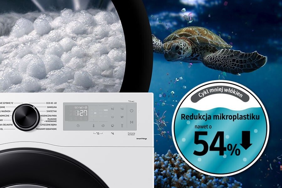 Samsung EcoBubble AI Energy 8kg WW80CGC04DAH - przyjazny środowisku pralka