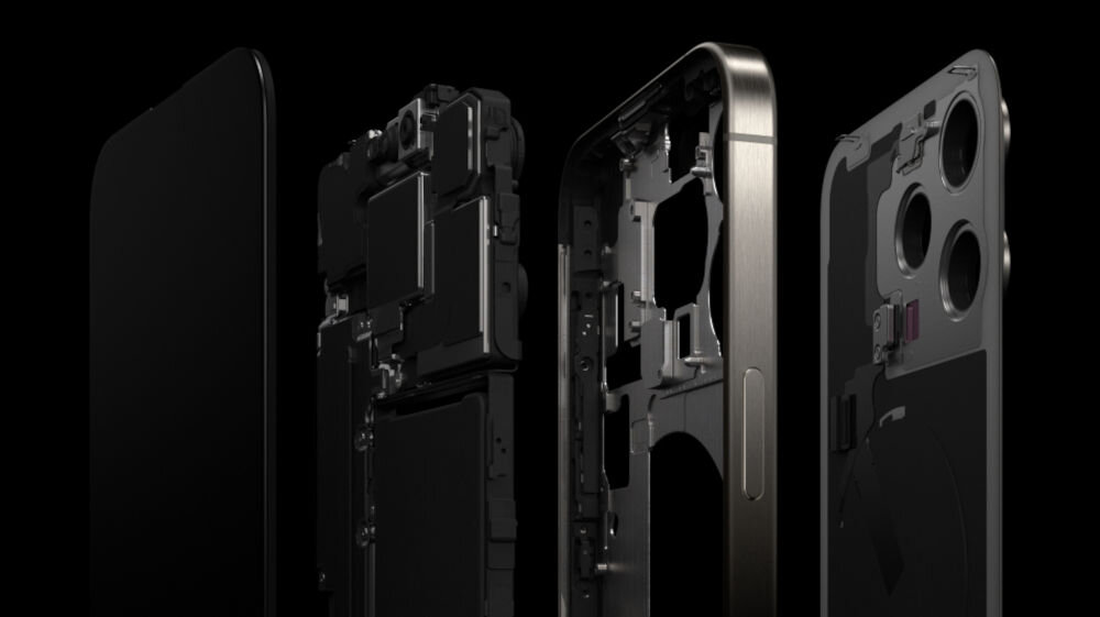 Smartfon APPLE iPhone 15 Pro tytan obudowa lekkość trwałość