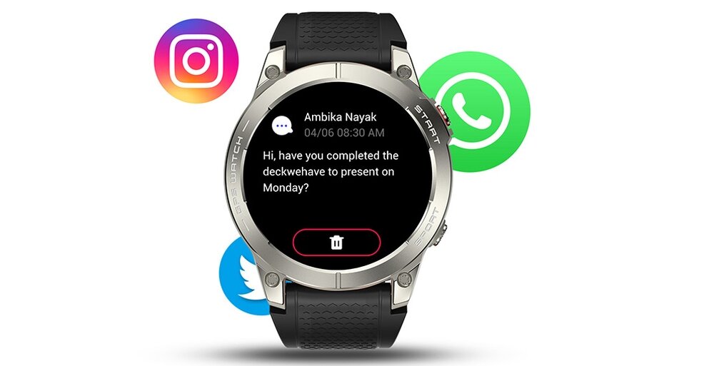 Smartwatch MANTA Activ X GPS  ekran bateria czujniki zdrowie sport pasek ładowanie pojemność rozdzielczość łączność sterowanie krew puls rozmowy smartfon aplikacja
