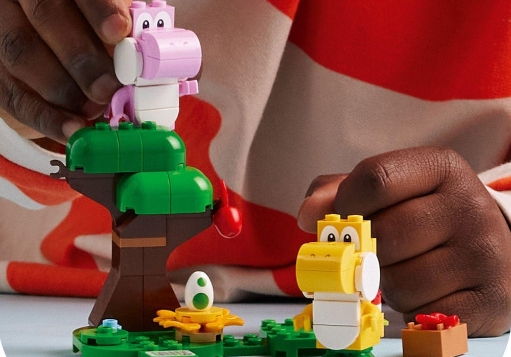 LEGO 71428 Super Mario Niezwykły las Yoshiego - zestaw rozszerzający zabawa edukacja rozwój wyposażenie kreatywność