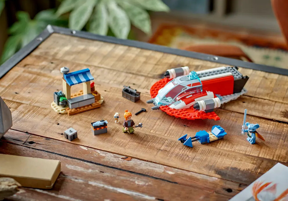 LEGO 75384 Star Wars Karmazynowy Jastrząb zabawa edukacja rozwój wyposażenie kreatywność