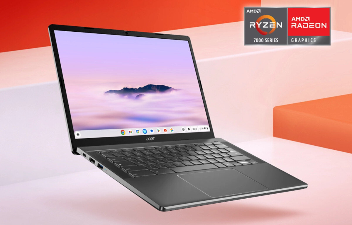 Laptop ACER Chromebook Plus 514 - AMD Ryzen podzespoły procesor rdzenie układ graficzny