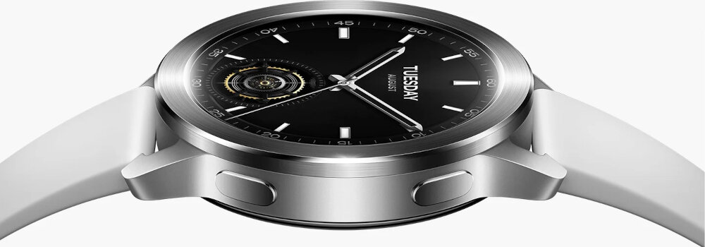 Smartwatch XIAOMI Watch S3 ekran bateria czujniki zdrowie sport pasek ładowanie pojemność rozdzielczość łączność sterowanie krew puls rozmowy smartfon aplikacja minimalizm elegancja