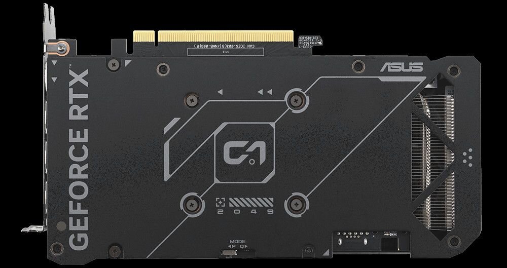 Karta graficzna ASUS Dual GeForce RTX 4070 Super Evo OC 12GB  - Ochronna płyta tylna 