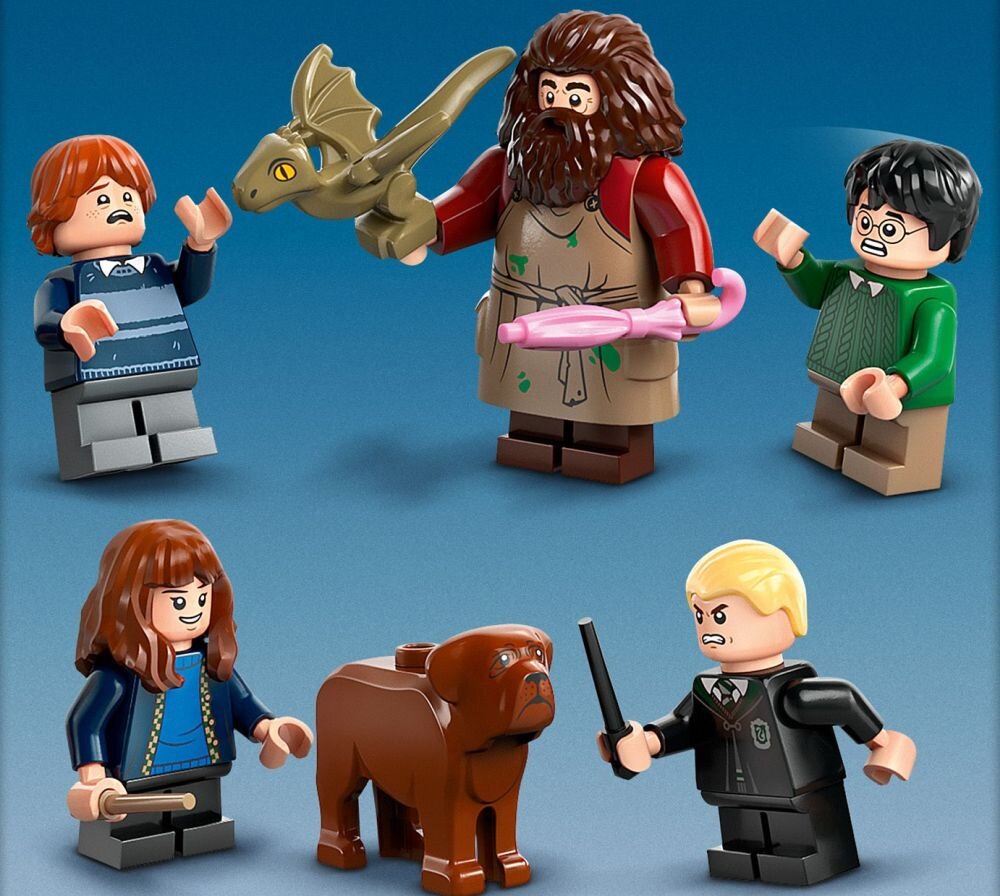 LEGO 76428 Harry Potter Chatka Hagrida Niespodziewana wizyta ludziki