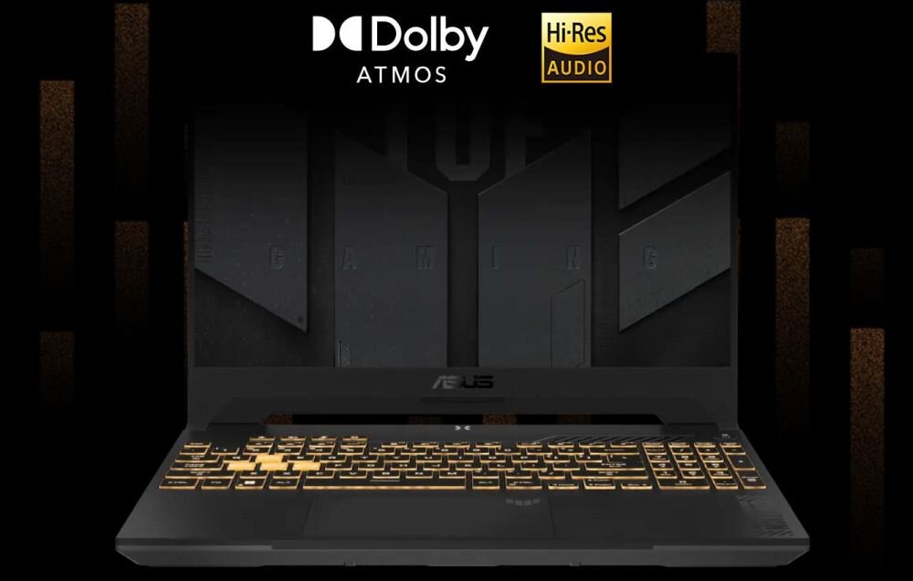 Laptop ASUS TUF Gaming F15 - Dwa głośniki Dolby Atmos