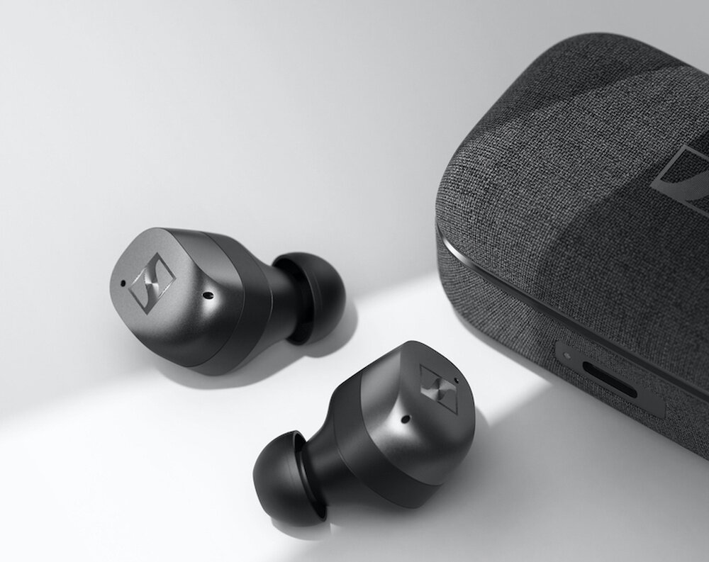 Słuchawki dokanałowe SENNHEISER Momentum 4 komfort ergonomia design miękkie wkładki czas pracy czas działania