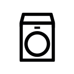 Komfort użytkowania pralki Samsung oznaczony ikoną