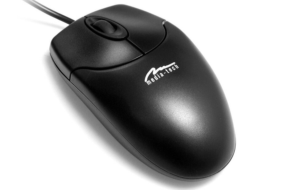 Mysz MEDIA-TECH Standard Optical Mouse - wygląd ogólny ergonomiczne kształty wygodna praca