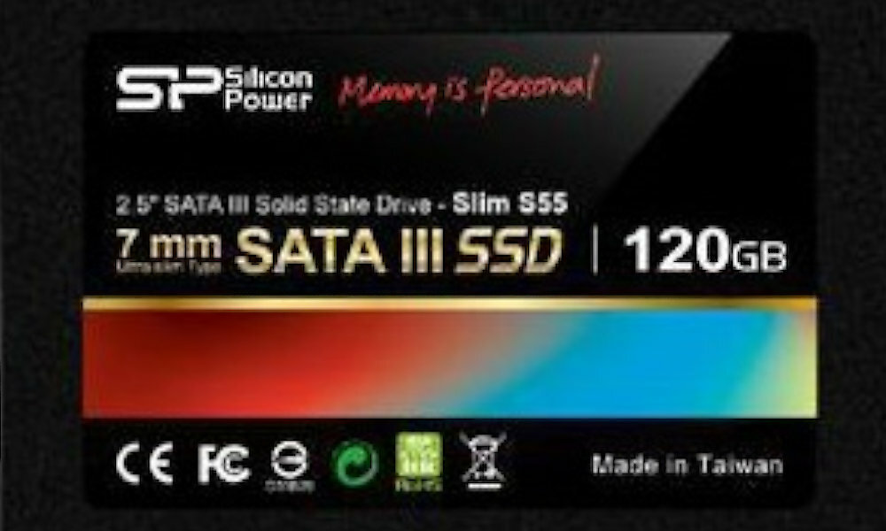 SILICON POWER Slim S55 120GB SSD bok