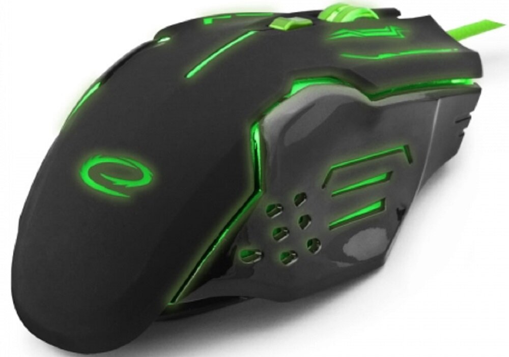 Mysz ESPERANZA 6D MX403 Apache Zielony - wygodne przyciski 