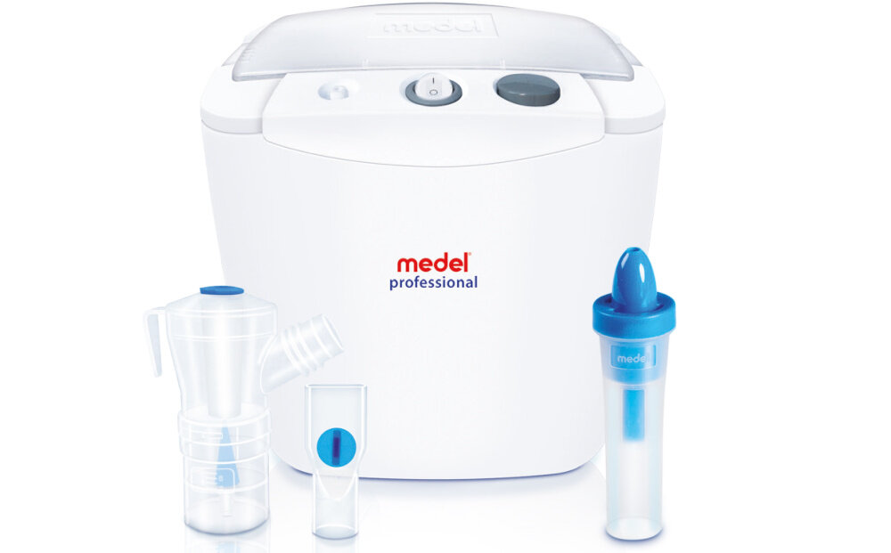 Inhalator nebulizator pneumatyczny MEDEL Professional 0.3 ml/min rozmiary alergie kurz niwelacja