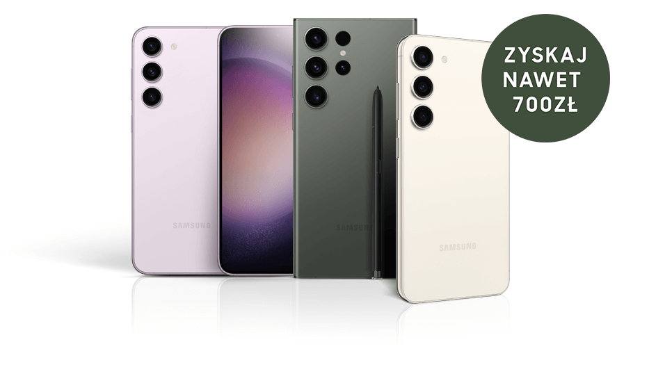 Kup wymarzony smartfon z serii Galaxy S23 i zyskaj nawet do 700 zł zwrotu na konto.