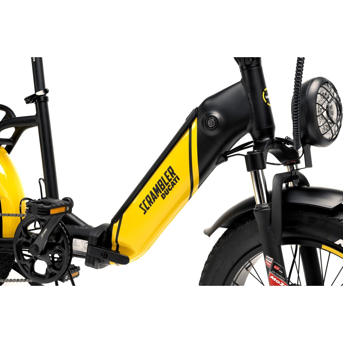 Rower elektryczny DUCATI Scrambler SCR-X U17 20 cali Czarno-żółty cena ...
